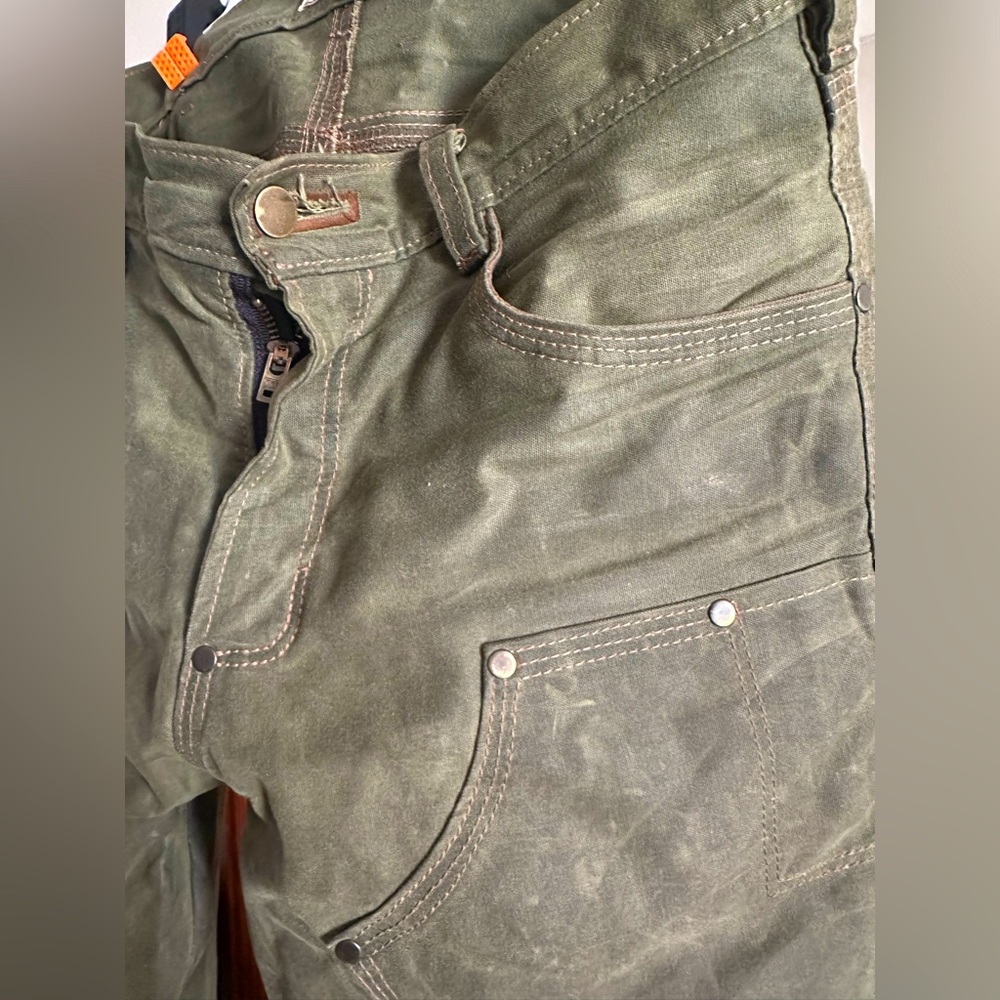 Waxed canvas pant by Red Clouds Collective